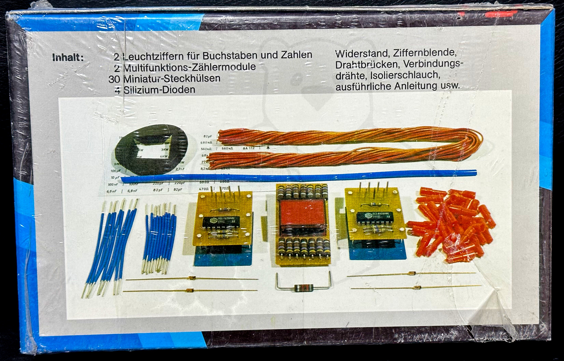 Kosmos Elektronik Labor E201 - Verpackung, Rückseite